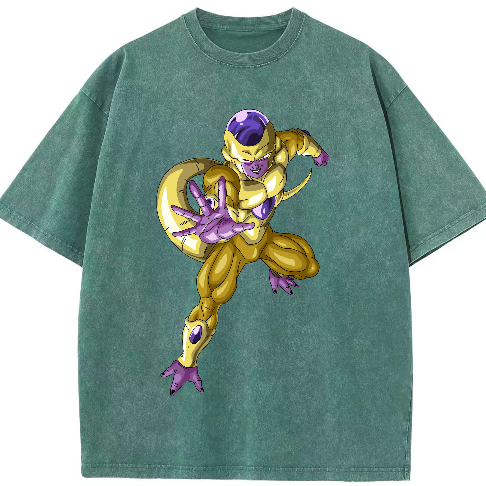 （画像用） ドラゴンボール フリーザ DRAGON BALL Frieza 綿100% ヴィンテージ風 半袖Tシャツ（フロントプリント）